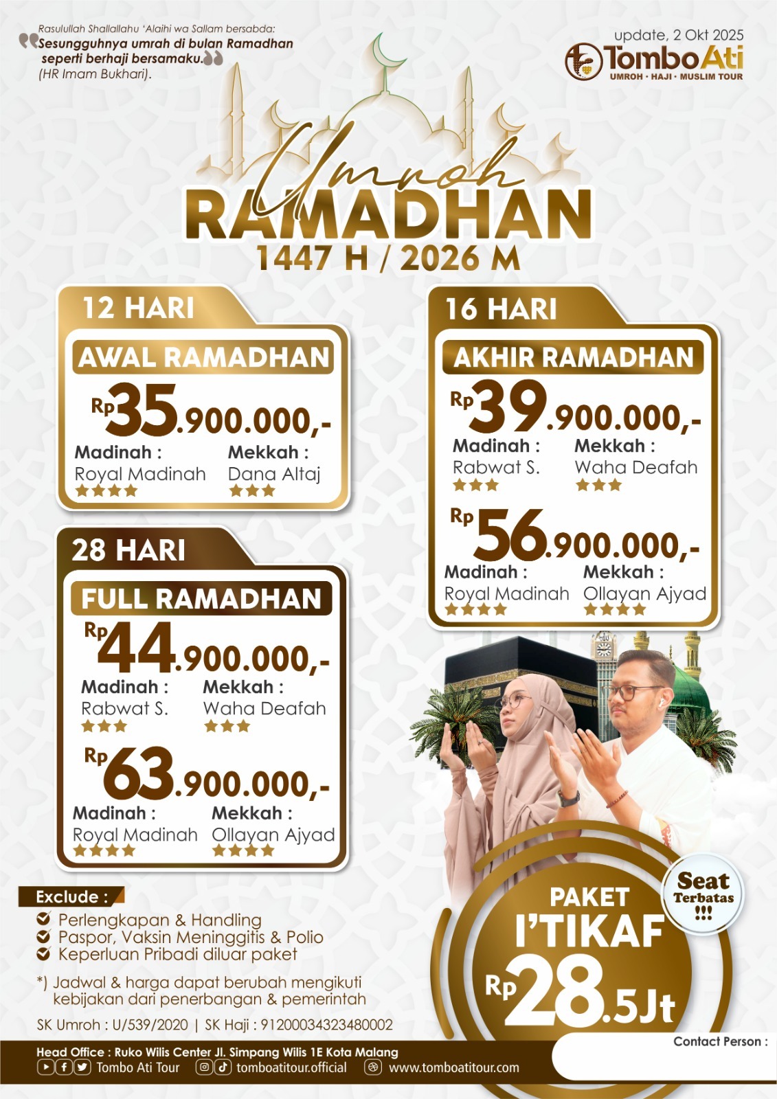 Umrah Ramadhan Tombo Ati 2026