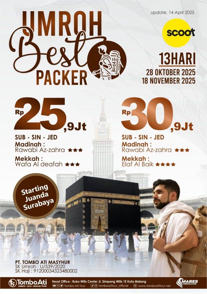 Paket Umroh Terbaik Tombo Ati Tour