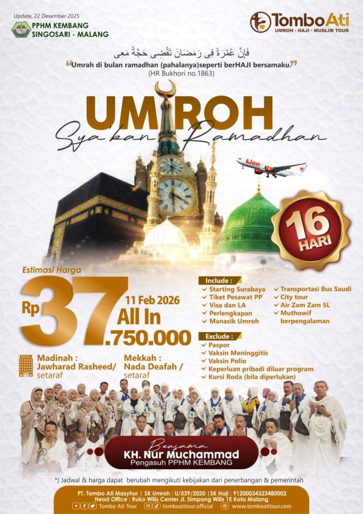 Umroh Syaban Ramadhan 2026